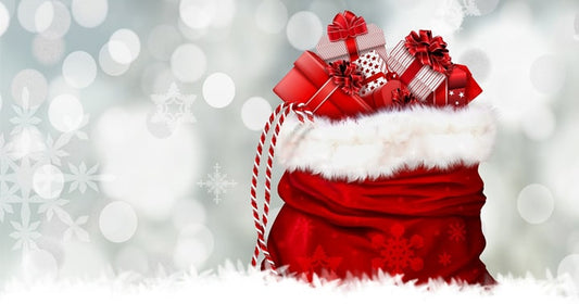 Santa's sack in the snow
