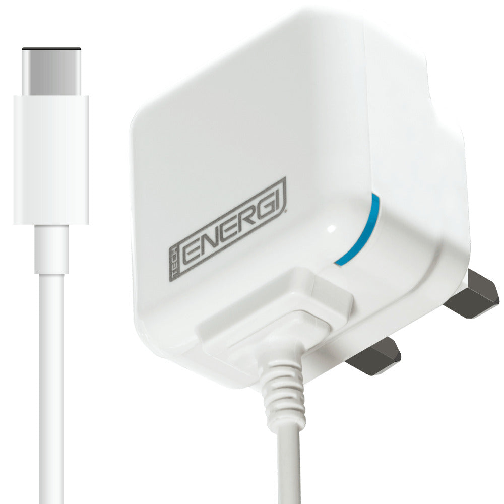 Tech Energi® USB-C UK Mains Charger