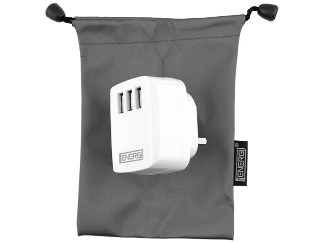 Tech Energi® 3.1Amp Triple USB UK Mains Charger
