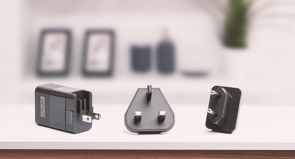 Tech Energi® 20W 3A PD Dual USB/USB-C Travel Mains Charger