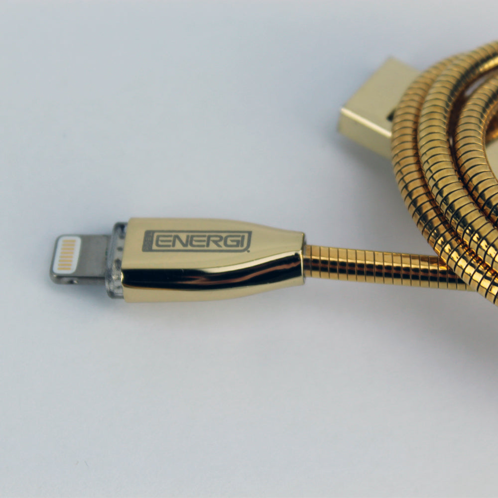 Tech Energi® x 24K Klub® Apple Lightning Charge & Sync USB Cable