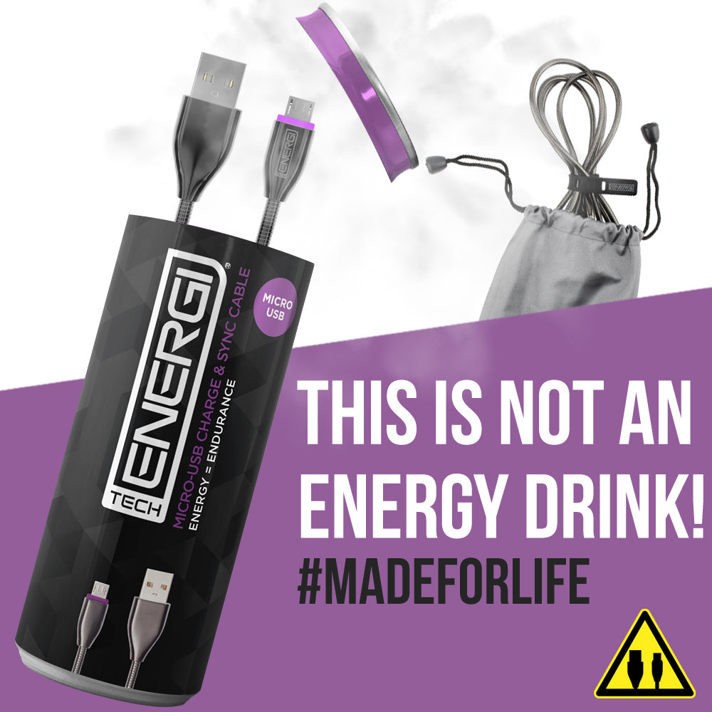 Tech Energi® Micro USB Charge & Sync USB Cable